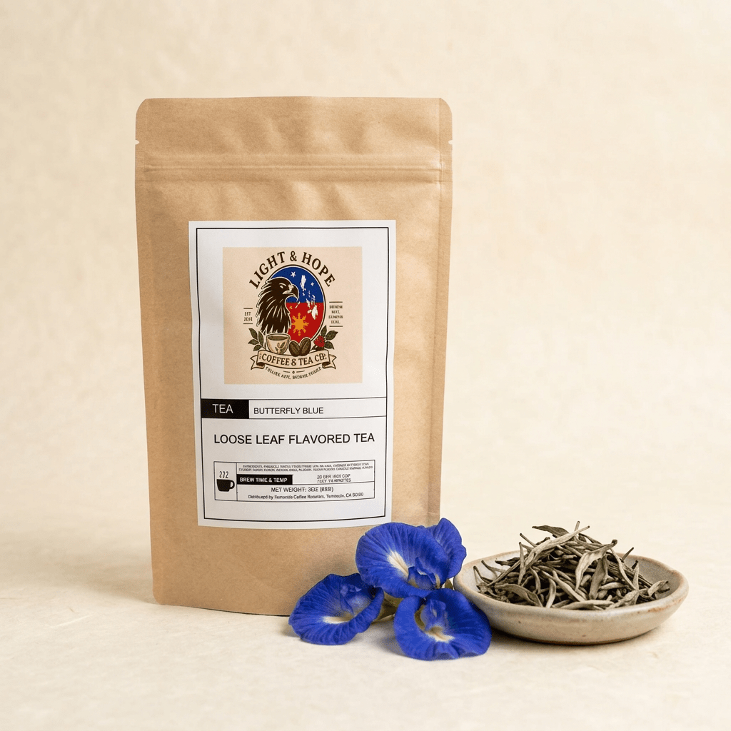Butterfly Blue Flavored White Tea - Loose Leaf, 3 oz - Tea > White Tea | Light & Hope Coffee