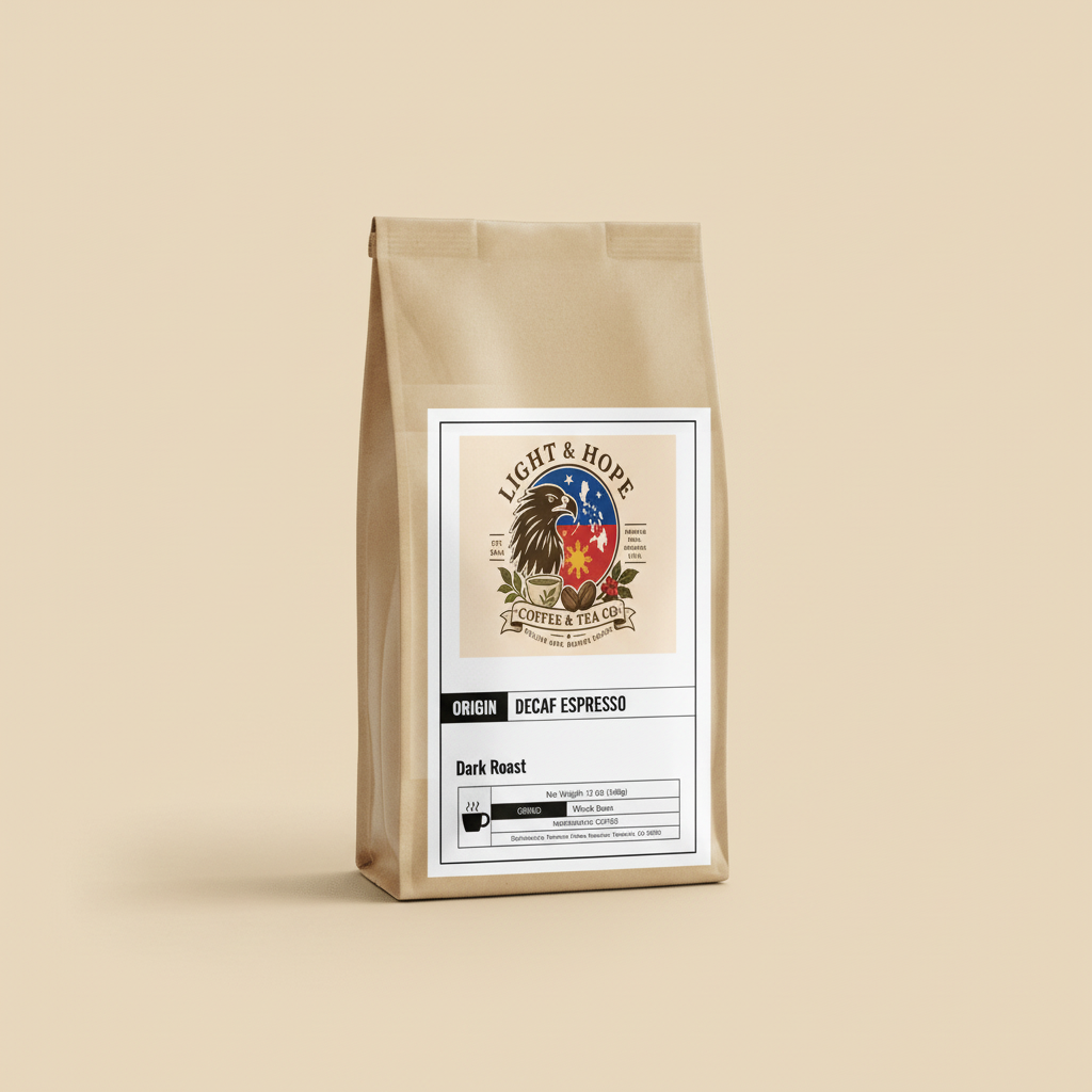 Decaf Espresso Coffee - Dark Roast | Light & Hope