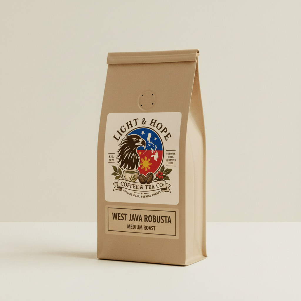 West Java Robusta Coffee - Medium Roast | Light & Hope