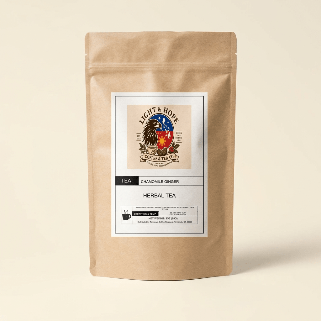 Chamomile Ginger Herbal Tea - Loose Leaf, 3 oz - Tea > Herbal Tea | Light & Hope Coffee