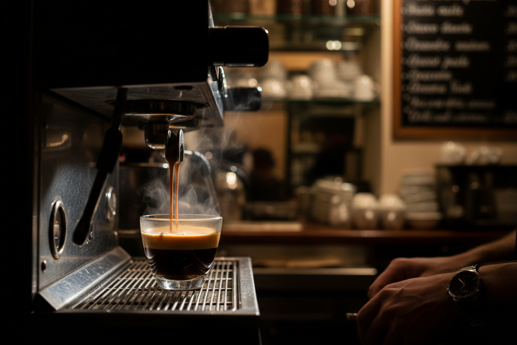 Italian Roast coffee bag with Light & Hope Coffee & Tea Co.