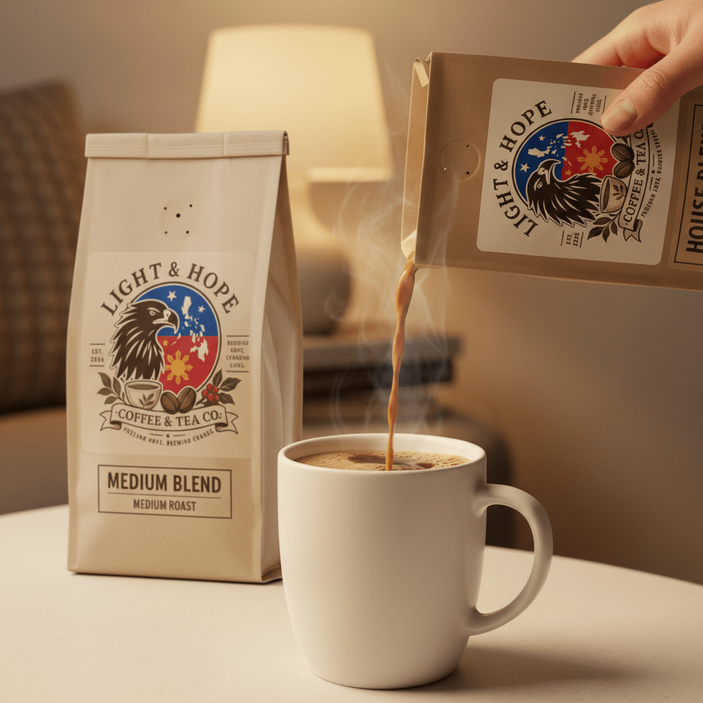 Medium Blend - Medium Roast Coffee - Coffee > Blends | Light & Hope Coffee