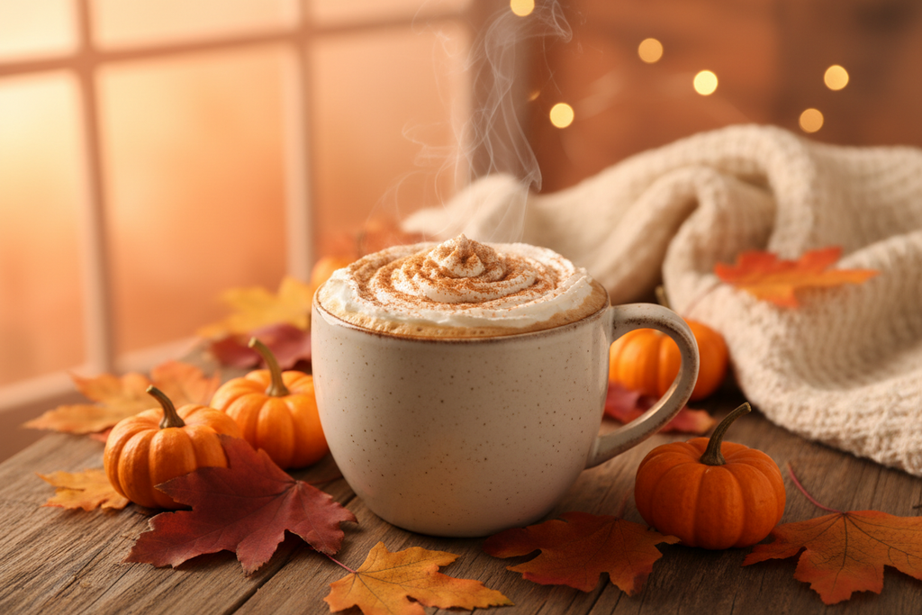 Pumpkin Spice flavored coffee bag with Light & Hope Coffee & Tea Co.