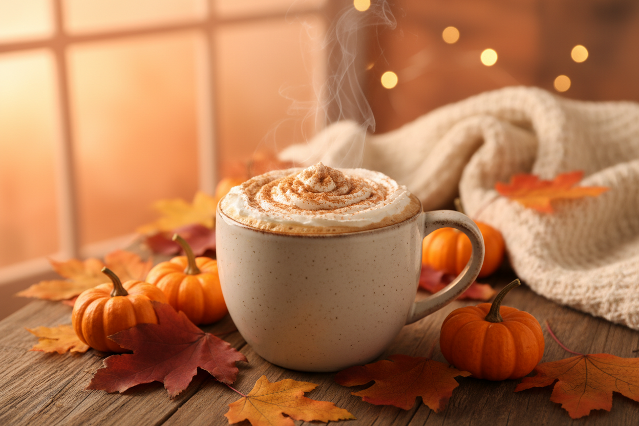 Pumpkin Spice flavored coffee bag with Light & Hope Coffee & Tea Co.
