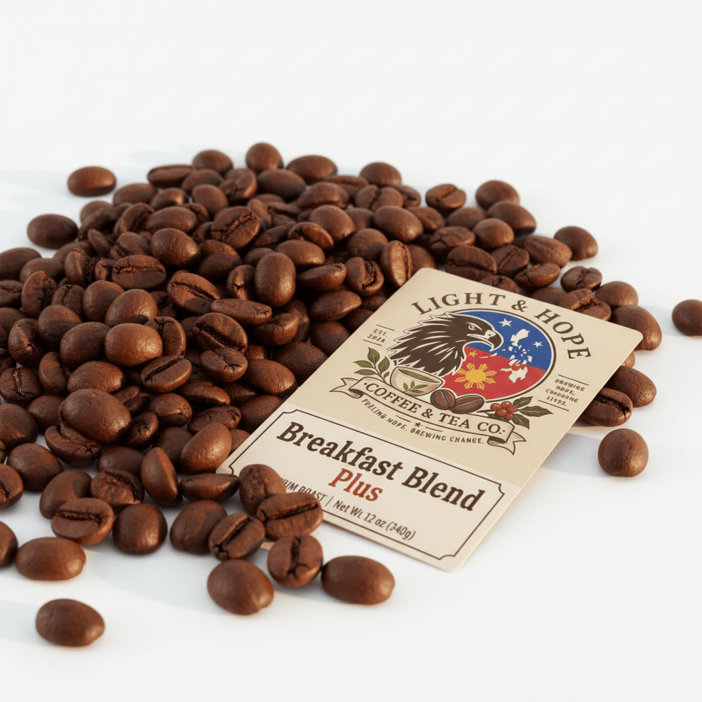 Breakfast Blend Plus - Medium-Dark Roast Coffee - Coffee > Blends | Light & Hope Coffee & Tea Co.