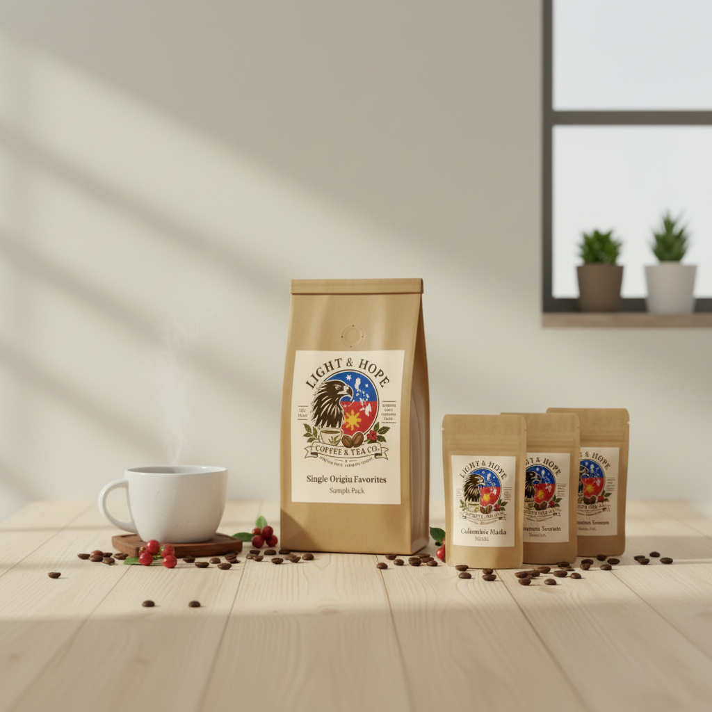 Light & Hope Coffee & Tea Co. | Single Origin Favorites Sample Pack