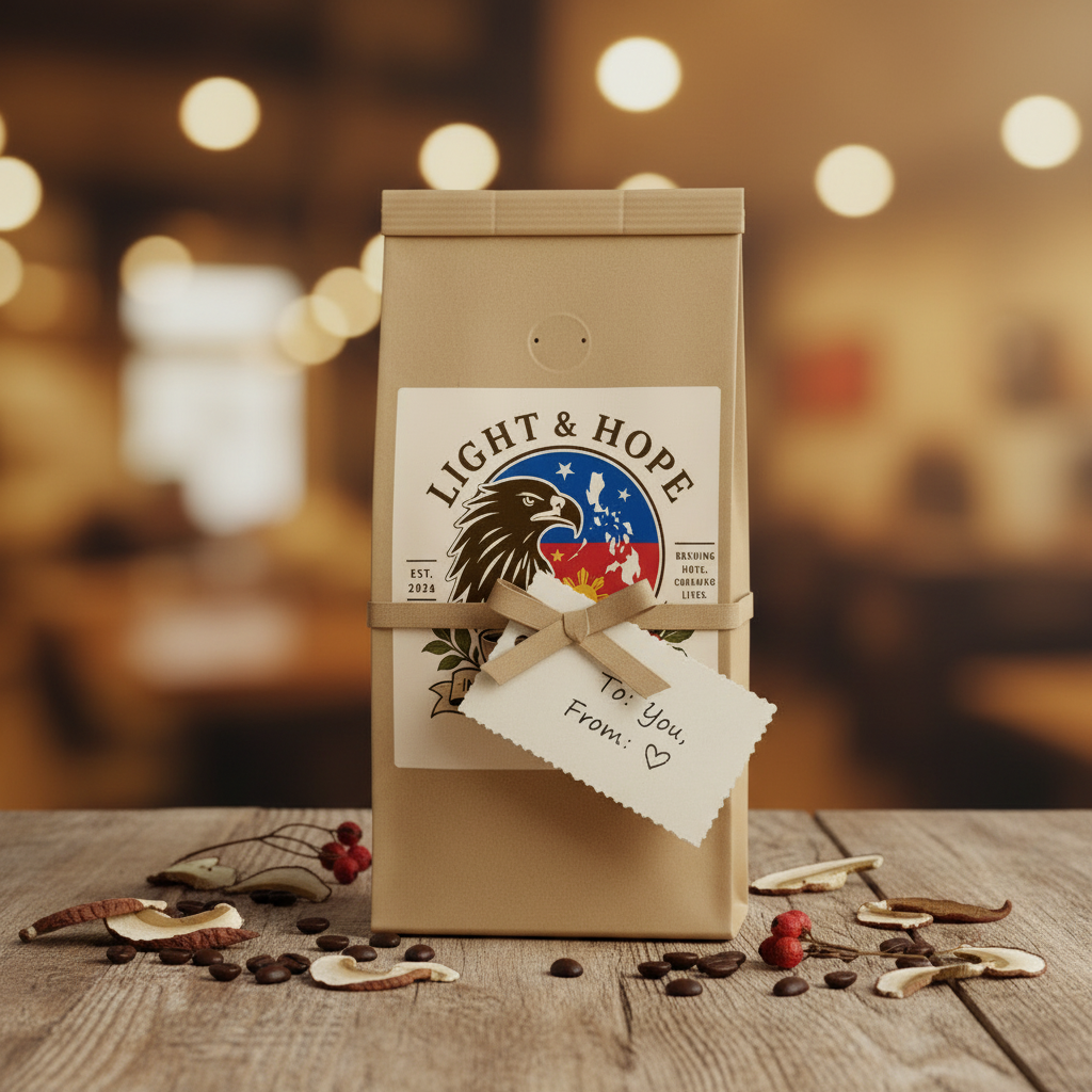 Light & Hope Coffee & Tea Co. | Instant Coffee with Mushroom (3 oz)