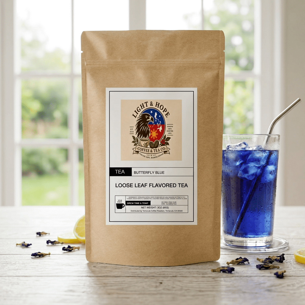 Butterfly Blue Flavored White Tea - Loose Leaf, 3 oz - Tea > White Tea | Light & Hope Coffee