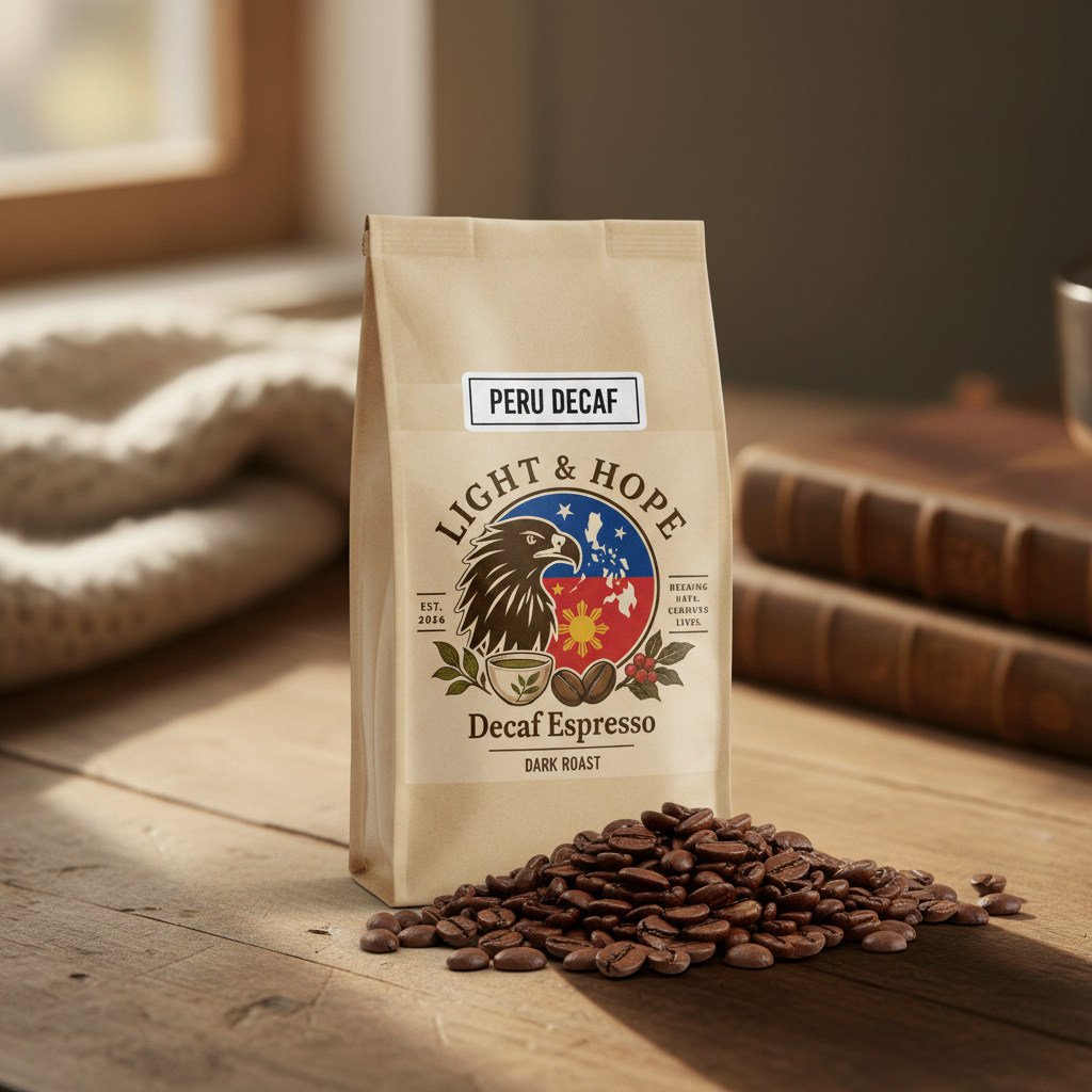 Decaf Espresso Coffee - Dark Roast | Light & Hope