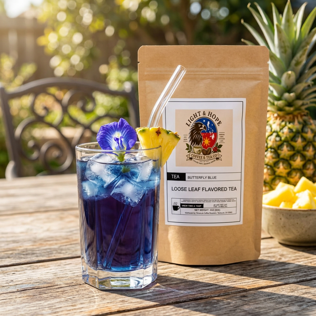 Butterfly Blue Flavored White Tea - Loose Leaf, 3 oz - Tea > White Tea | Light & Hope Coffee