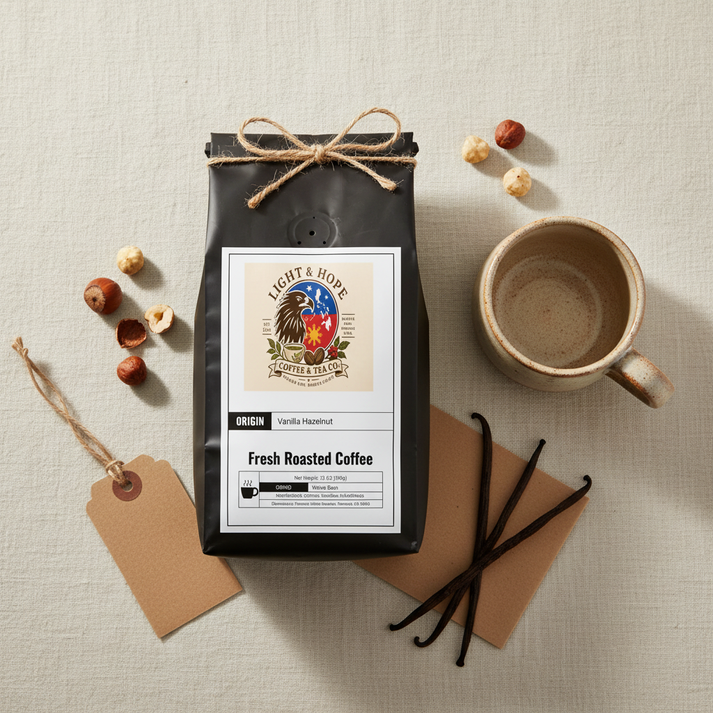Vanilla Hazelnut Coffee - Medium Roast | Light & Hope