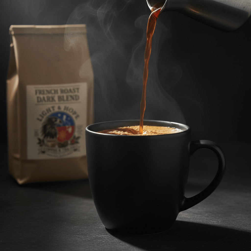 French Roast Central America, Single-Origin - Dark Roast Coffee - Coffee > Single-Origin | Light & Hope Coffee & Tea Co.