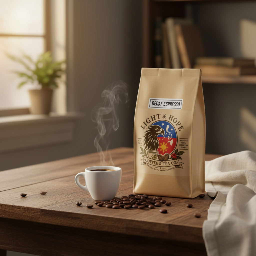 Decaf Espresso Coffee - Dark Roast | Light & Hope