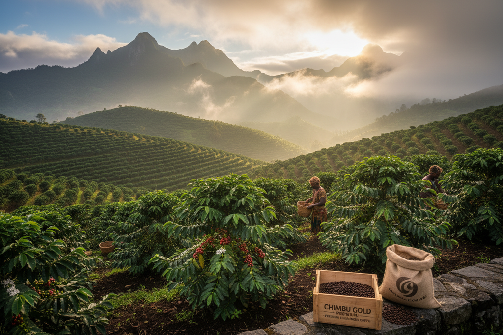 Papua New Guinea single origin medium roast coffee bag — Light & Hope Coffee & Tea Co.