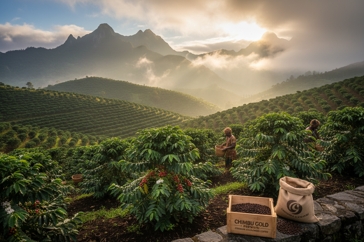 Papua New Guinea single origin medium roast coffee bag — Light & Hope Coffee & Tea Co.