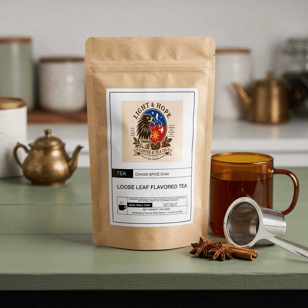Chaga Spice Chai Black Tea - Loose Leaf, 3 oz - Tea > Black Tea | Light & Hope Coffee