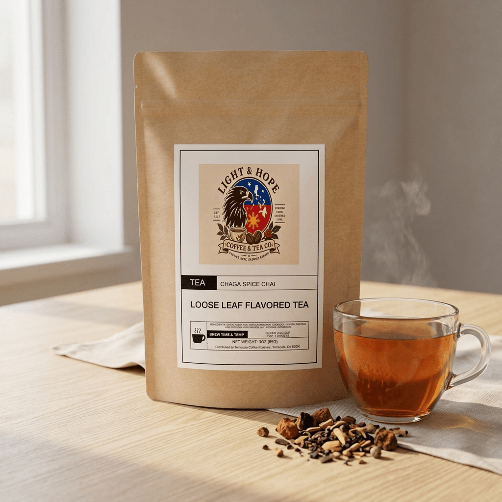 Chaga Spice Chai Black Tea - Loose Leaf, 3 oz - Tea > Black Tea | Light & Hope Coffee