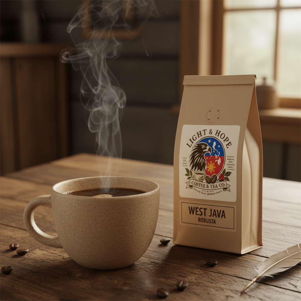 West Java Robusta Coffee - Medium Roast | Light & Hope
