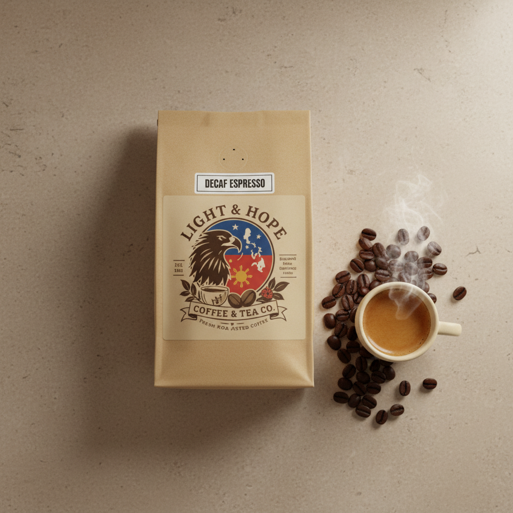 Decaf Espresso Coffee - Dark Roast | Light & Hope