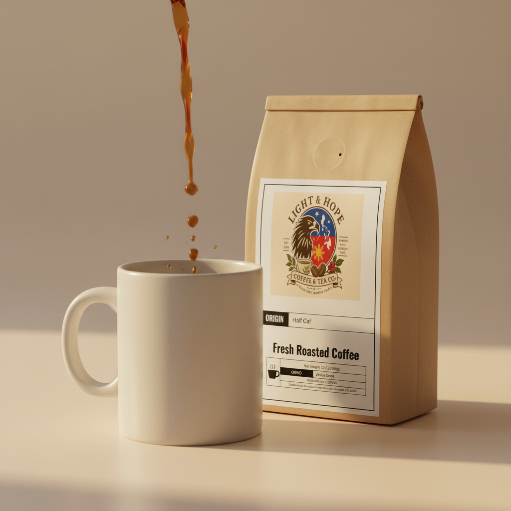 Half Caf Coffee - Medium Roast | Light & Hope