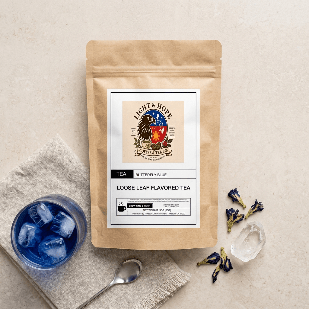 Butterfly Blue Flavored White Tea - Loose Leaf, 3 oz - Tea > White Tea | Light & Hope Coffee
