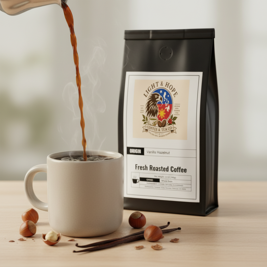 Vanilla Hazelnut Coffee - Medium Roast | Light & Hope