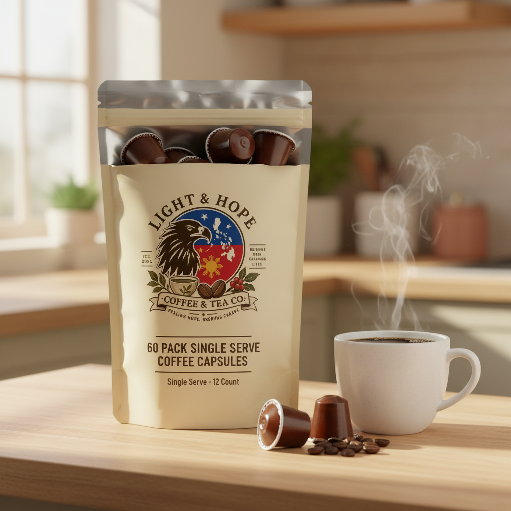 Light & Hope Coffee & Tea Co. | 60 Pack Single Serve Coffee Capsules