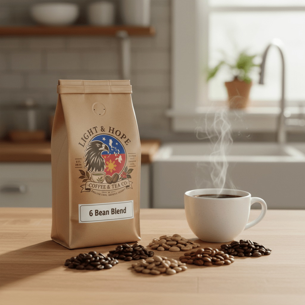 6 Bean Blend - Medium Roast Coffee - Coffee > Blends | Light & Hope Coffee & Tea Co.