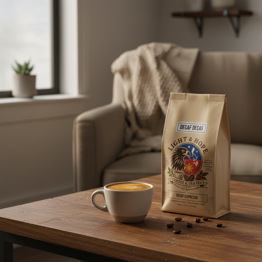 Decaf Espresso Coffee - Dark Roast | Light & Hope