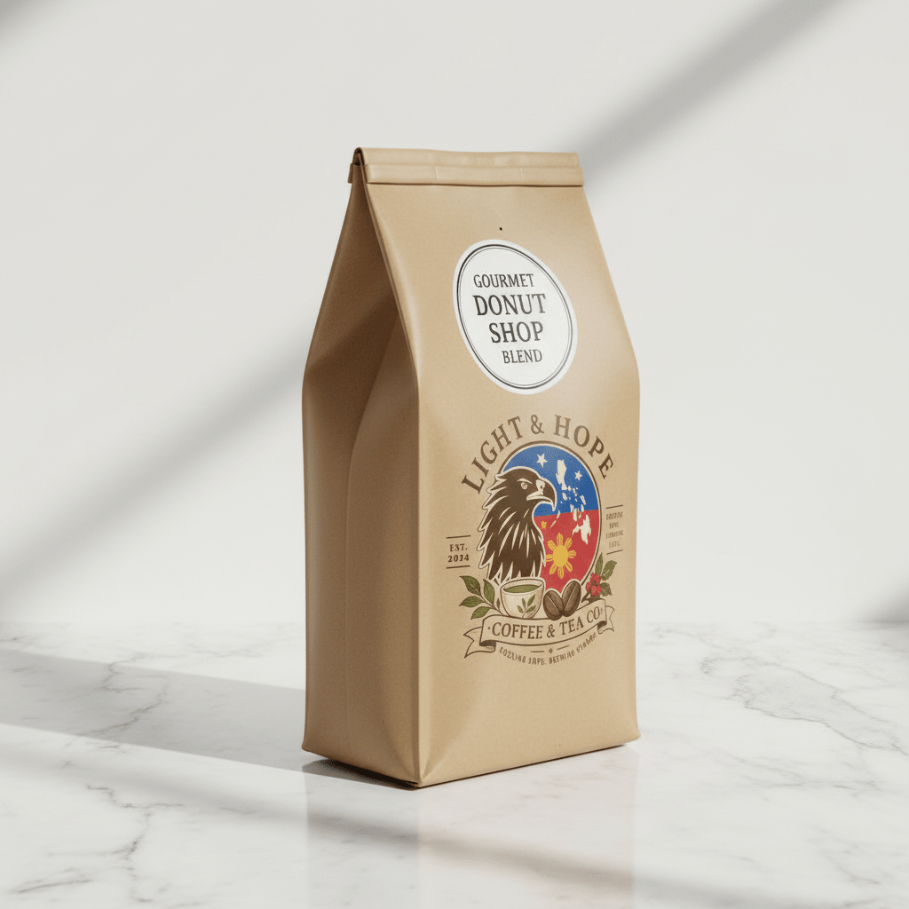 Gourmet Donut Shop - Medium Roast Coffee - Coffee > Blends | Light & Hope Coffee & Tea Co.