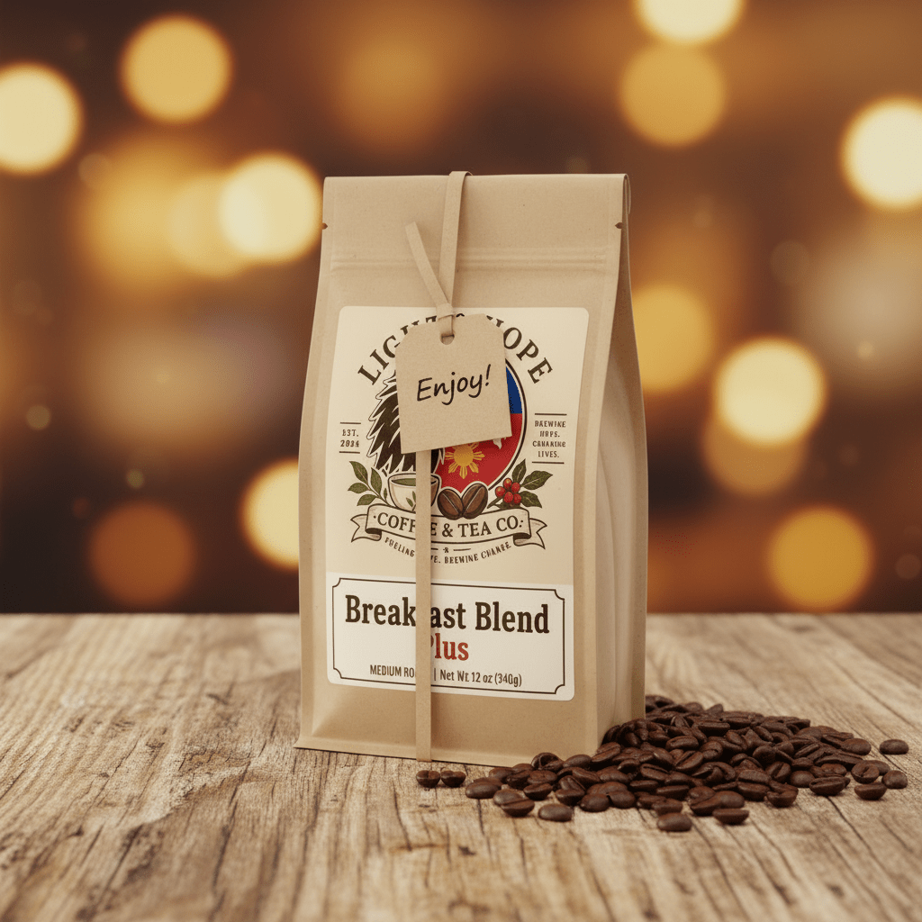 Breakfast Blend Plus - Medium-Dark Roast Coffee - Coffee > Blends | Light & Hope Coffee & Tea Co.