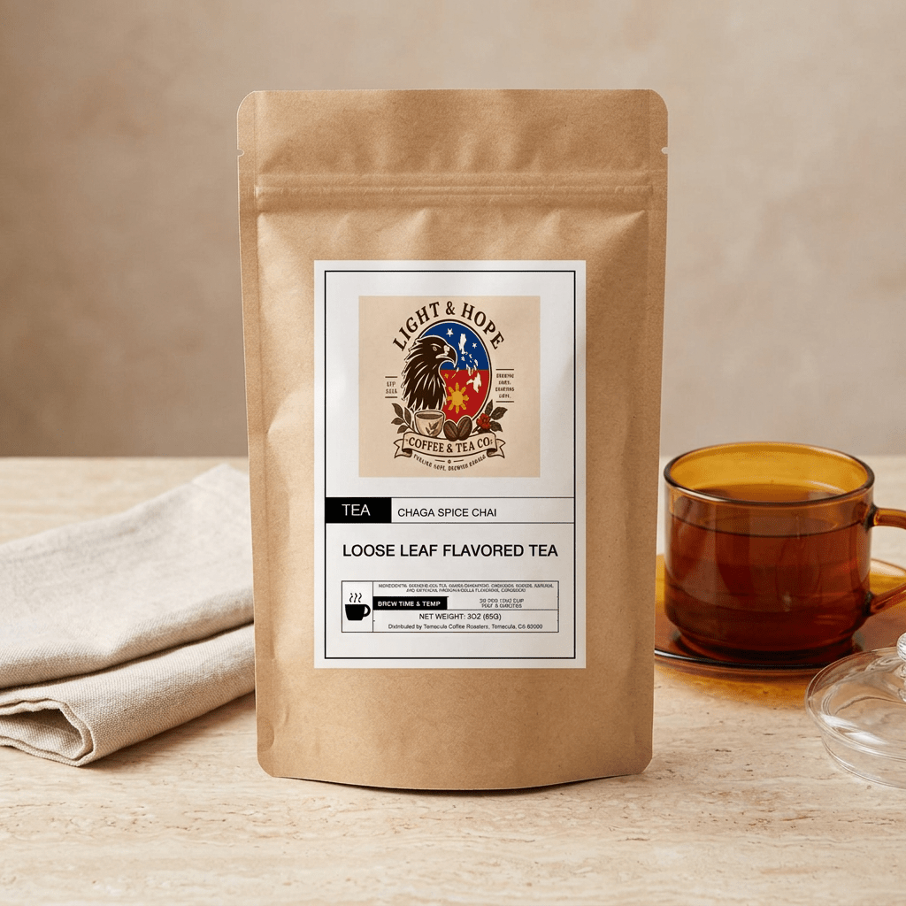 Chaga Spice Chai Black Tea - Loose Leaf, 3 oz - Tea > Black Tea | Light & Hope Coffee