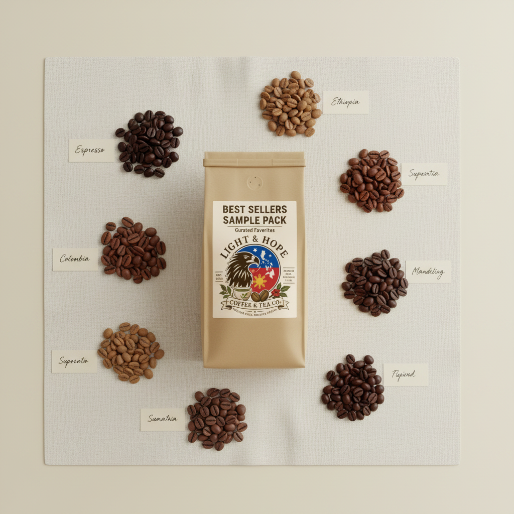 Light & Hope Coffee & Tea Co. | Best Sellers Sample Pack