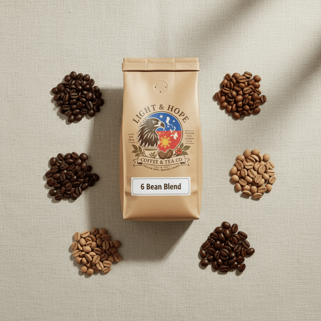 6 Bean Blend - Medium Roast Coffee - Coffee > Blends | Light & Hope Coffee & Tea Co.