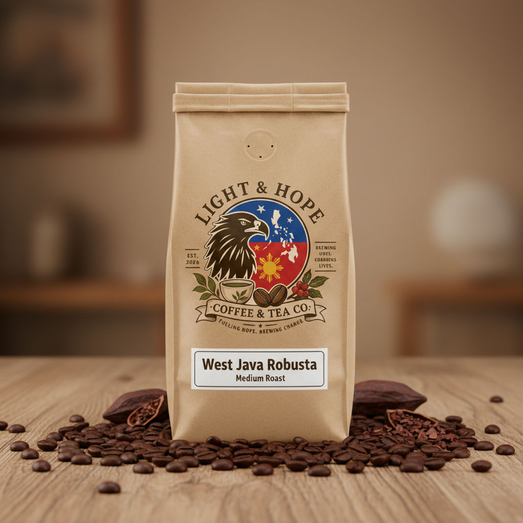 West Java Robusta Coffee - Medium Roast | Light & Hope