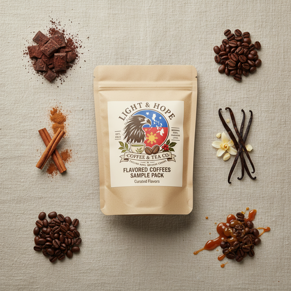 Light & Hope Coffee & Tea Co. | Flavored Coffees Sample Pack
