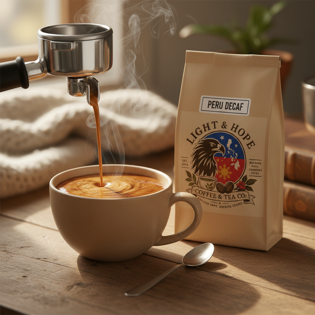 Decaf Espresso Coffee - Dark Roast | Light & Hope