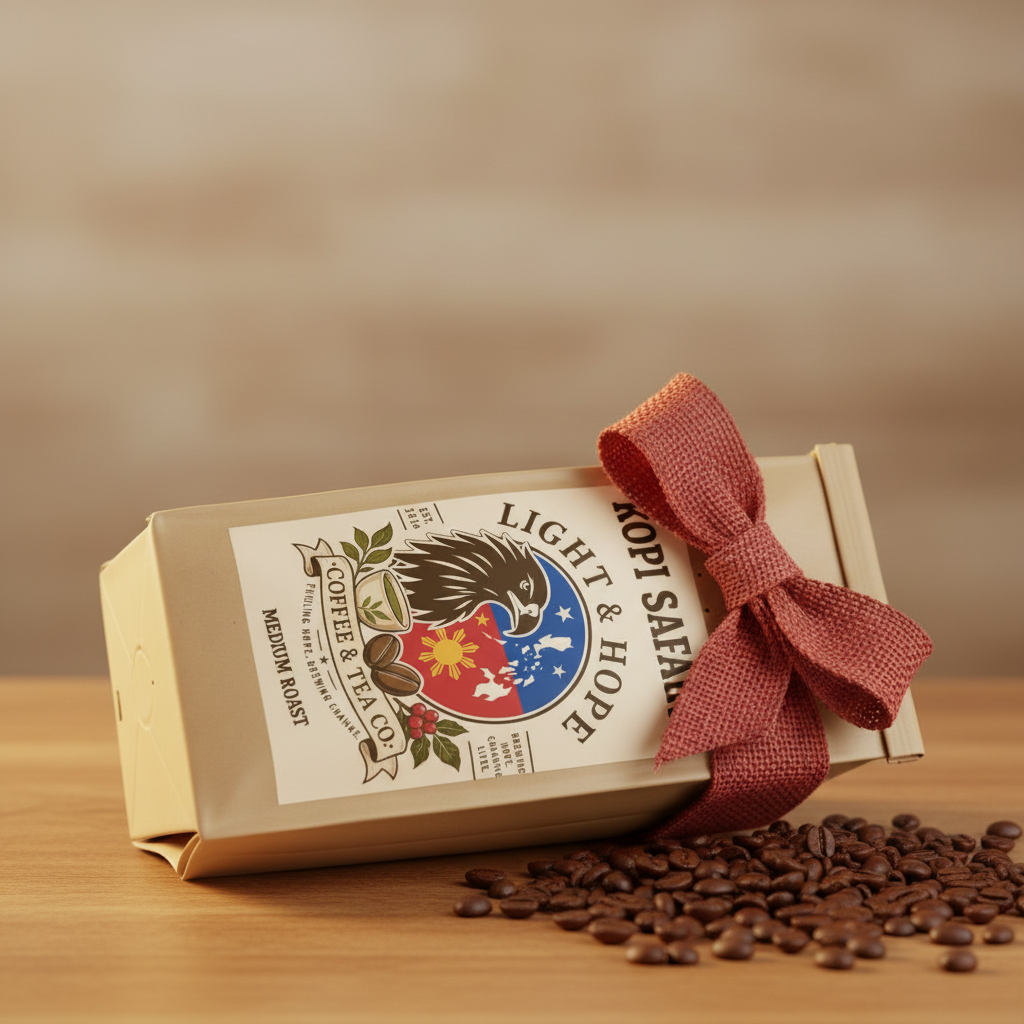 Light & Hope Coffee & Tea Co. Kopi Safari coffee bag