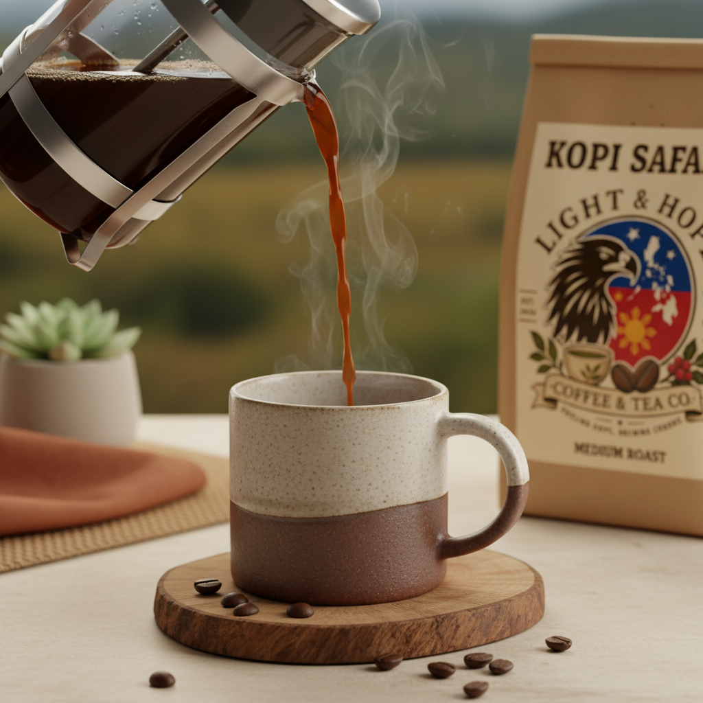 Light & Hope Coffee & Tea Co. Kopi Safari coffee bag