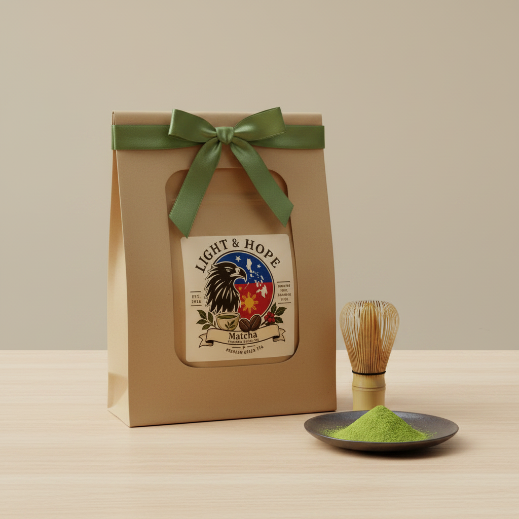 Light & Hope Coffee & Tea Co. Matcha Premium Green Tea pouch