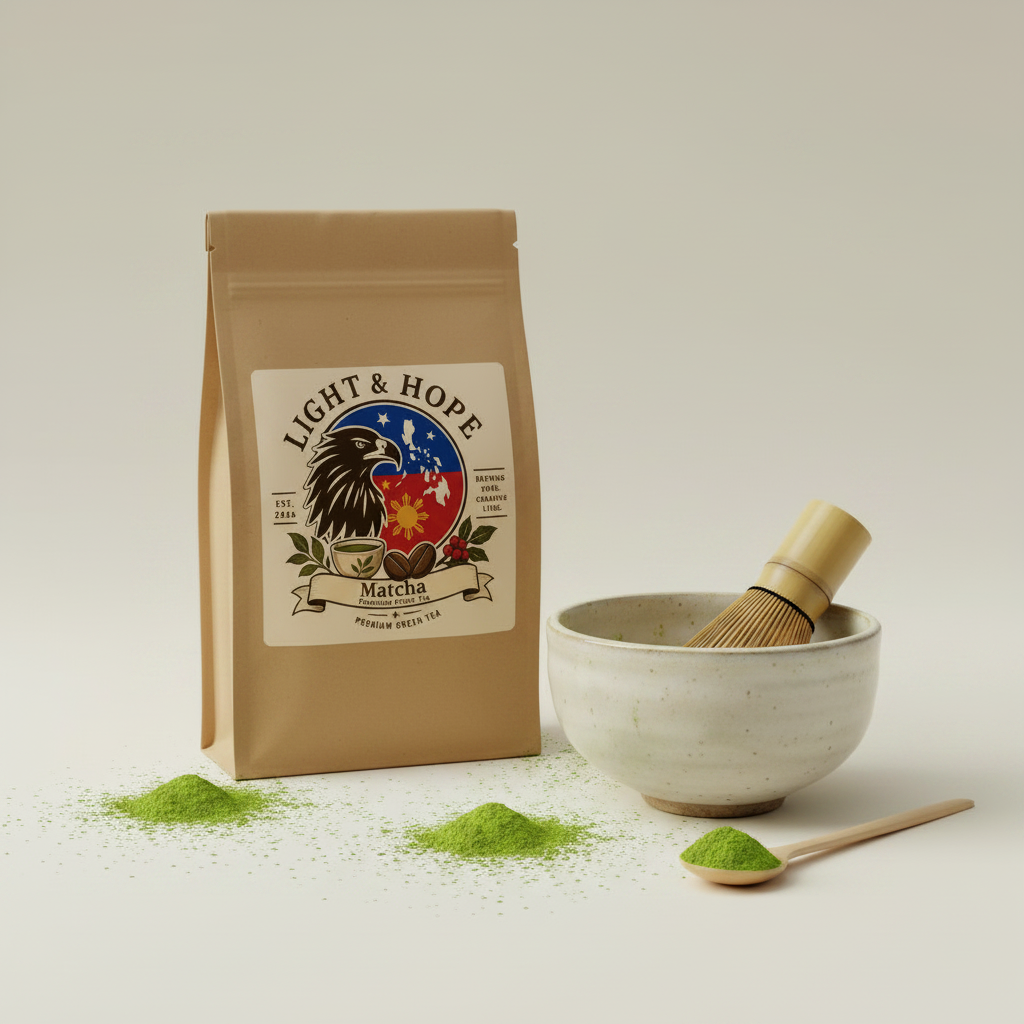 Light & Hope Coffee & Tea Co. Matcha Premium Green Tea pouch
