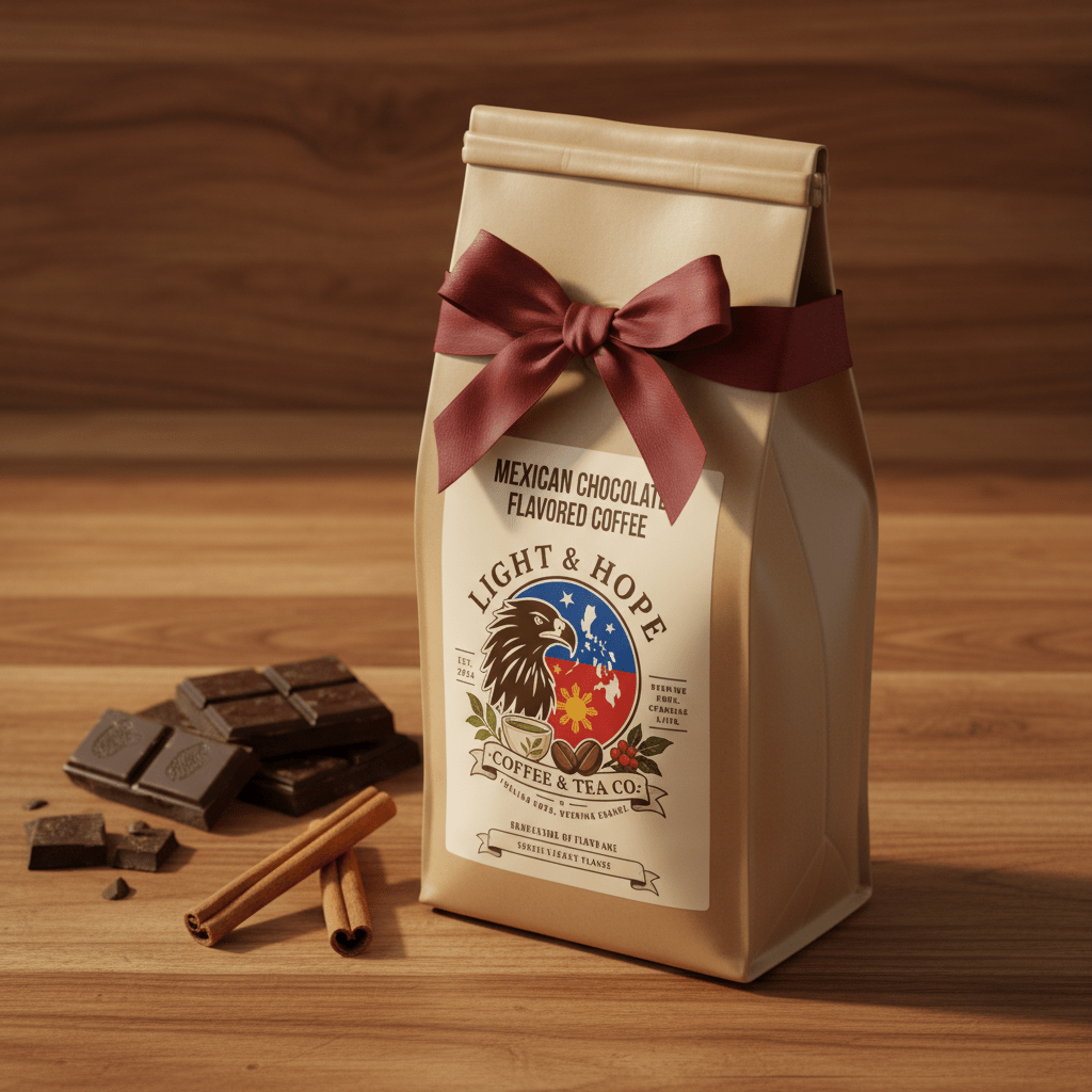 Mexican Chocolate Flavored Coffee – Medium Roast - Coffee > Flavored | Light & Hope Coffee & Tea Co.