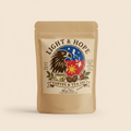 Mint Tea Label Detail | Premium Refreshing Peppermint Herbal Tea Bag | Light & Hope Coffee & Tea Co.