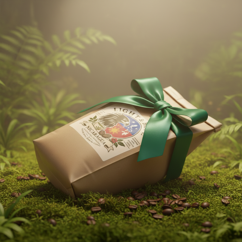 Light & Hope Coffee & Tea Co. Nicaragua Cloud Forest Gem coffee bag