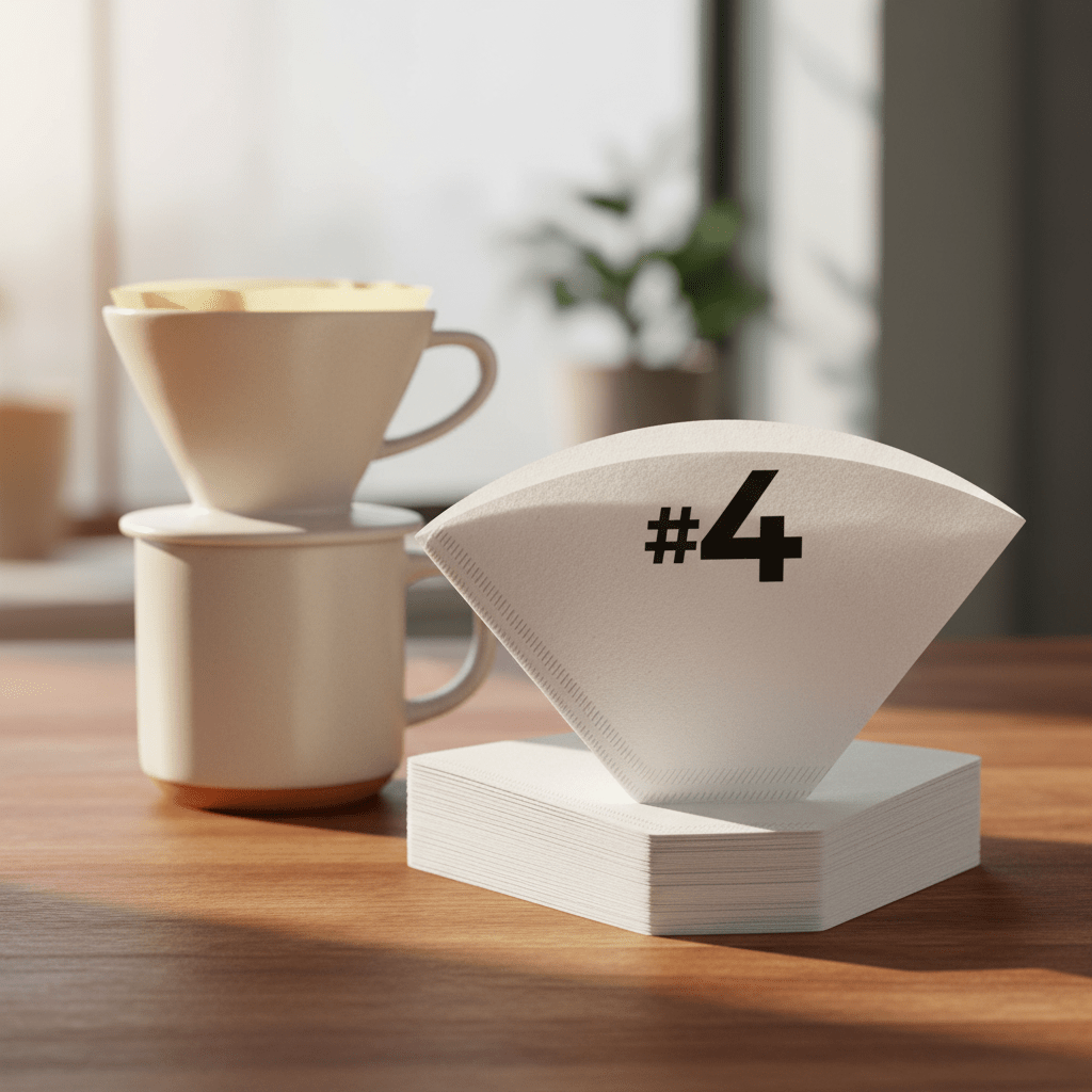 Organic Premium Coffee Filters 4 - Coffee Filters | Light & Hope Coffee & Tea Co.