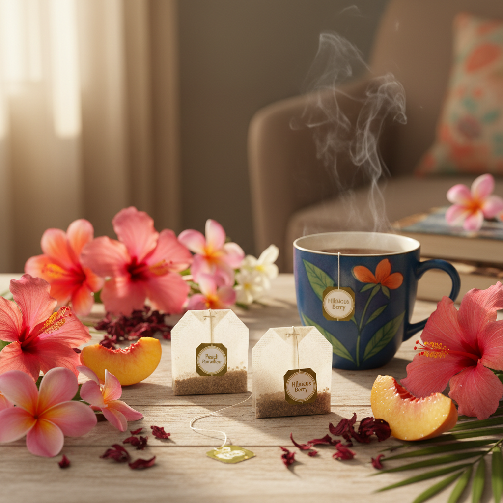 Peach Paradise and Hibiscus Berry Tea