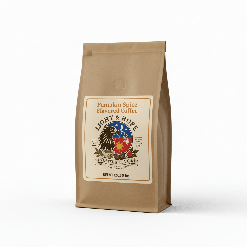 Pumpkin Spice Flavored Coffee - Medium Roast - Coffee > Flavored | Light & Hope Coffee & Tea Co.