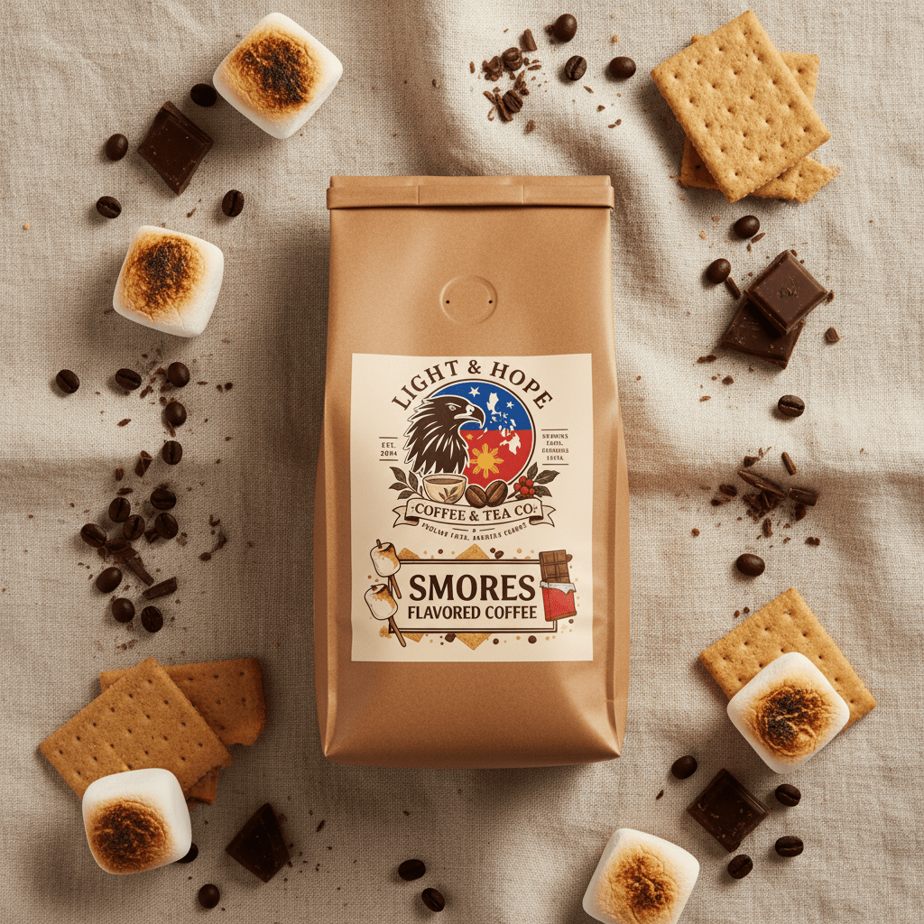 S'mores Flavored Coffee - Medium Roast - Coffee > Flavored | Light & Hope Coffee & Tea Co.