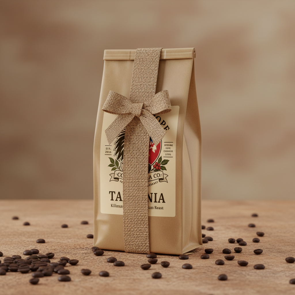 Light & Hope Coffee & Tea Co. Tanzania Kilimanjaro Peak coffee bag