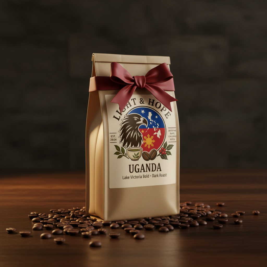 Light & Hope Coffee & Tea Co. Uganda Lake Victoria Bold coffee bag